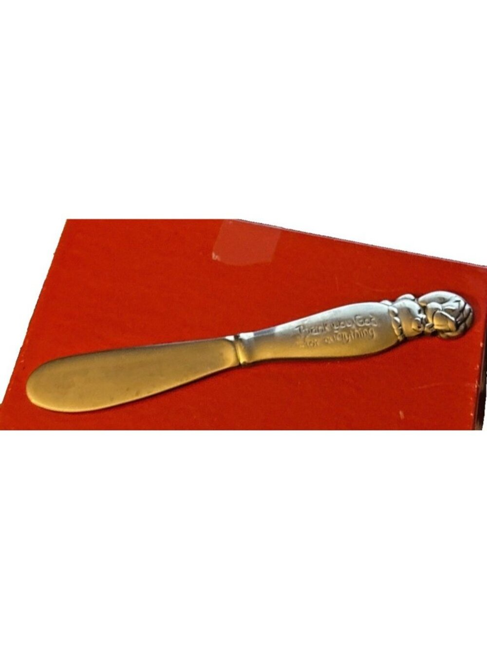 Vintage 1983 Precious Moments Jonathan & David Childrens Knife Enesco Thank You